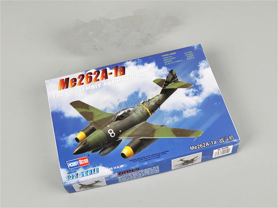 

HobbyBoss масштаб 1/72 Me262 A-1a военная пластиковая модель самолета в сборе # 80249