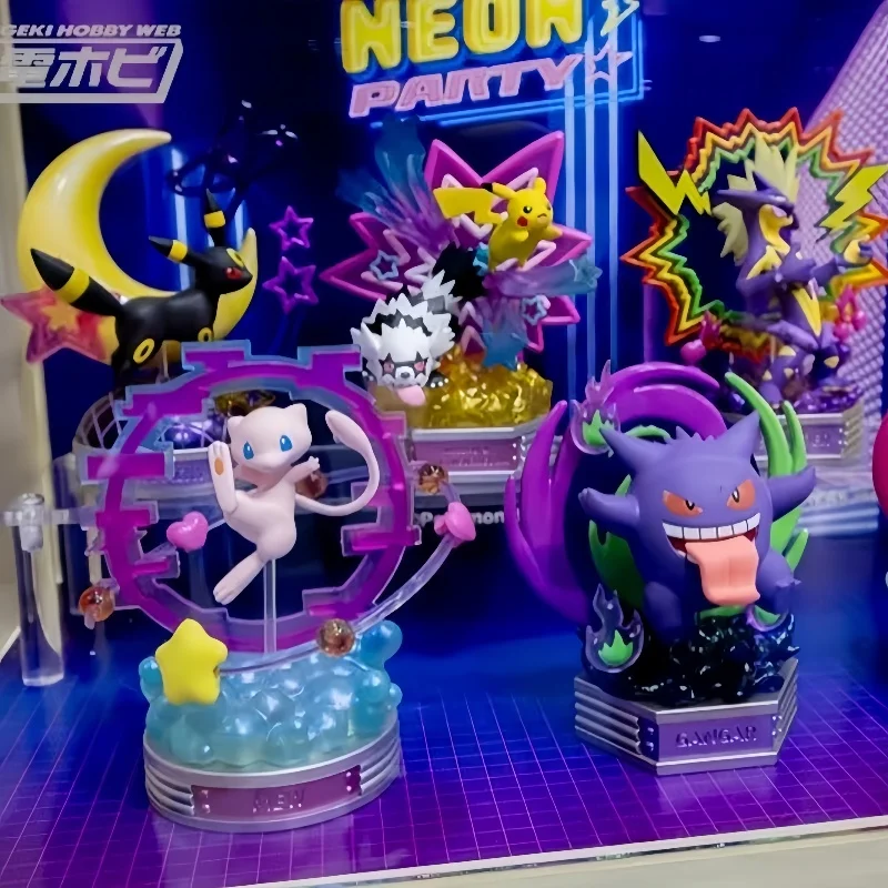 【Auf Lager】 Offizielle Re-Ment Pokemon Neon Party Pokemon Rement Box Egg Table Ornament Blind Box