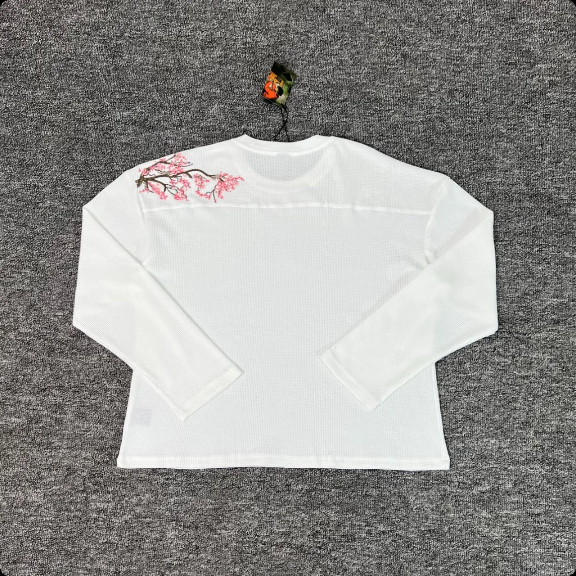 Derschutze 2026 New Blossom Knit Heavy-Duty Handcrafted Floral Embroidered Crewneck Sweater
