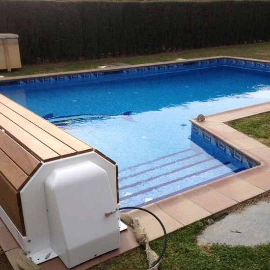 Automatic Hard Pc Pvc Slatted Pool Cover Slats High Quality Under Water Installation Pool Coverpromote sales