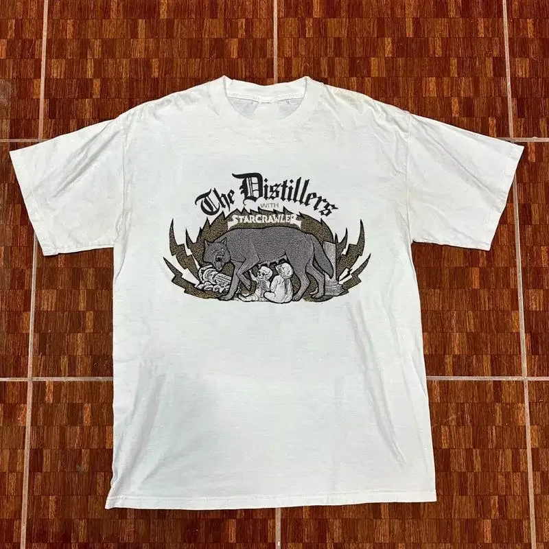 Rare THE DISTILLERS STARCRAWLER 2019 Tour White All Size T Shirt AR357