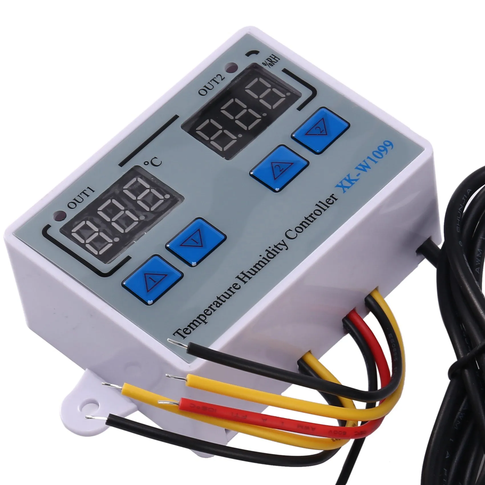 2X XK-W1099 Dual Digital Thermostat Humidistat Egg Incubator Temperature Humidity Controller Regulator 110V-220V-B51B