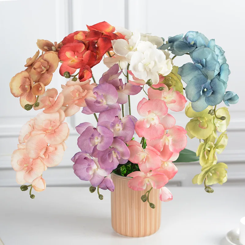 1PC Home Decoration Accessories Artificial Butterfly Orchid Flowers Moth Orchids Fake Flowers Wedding Decor flowers artificiales