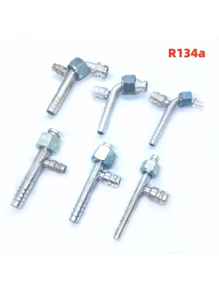 RV65F # 6 # 8 # 10 Car air conditioning pipe joint/R134a with valve joint R134A-type internal thread M16x1.5 M22x1.5 M24x1.5