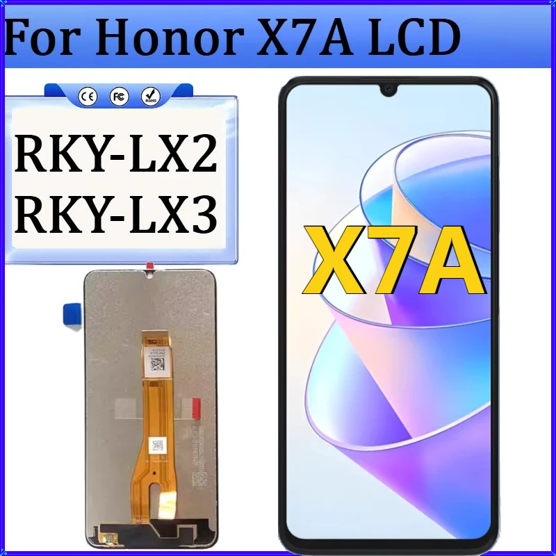 New TFT Screen Display for Honor X7A LCD RKY-LX2 RKY-LX3 Display Screen Touch Digitizer Assembly for Honor X7a Screen