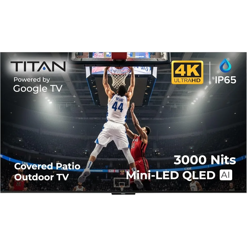 98 Inch Outdoor 4K UHD QLED TV with IP65 Rating, Dolby Vision & Atmos, Weather Resistant - 2-Year Warranty