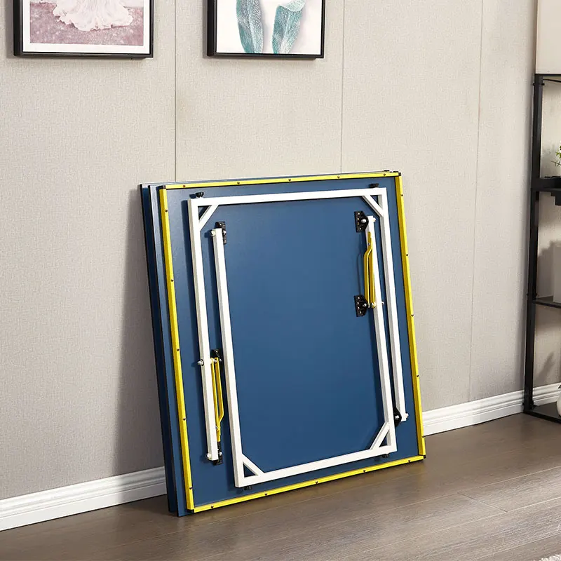 Folding Table Tennis Game Table MDF Material 2 Piece Portable Compact Design for Indoor Small Space Entertainment TT-1890 Black