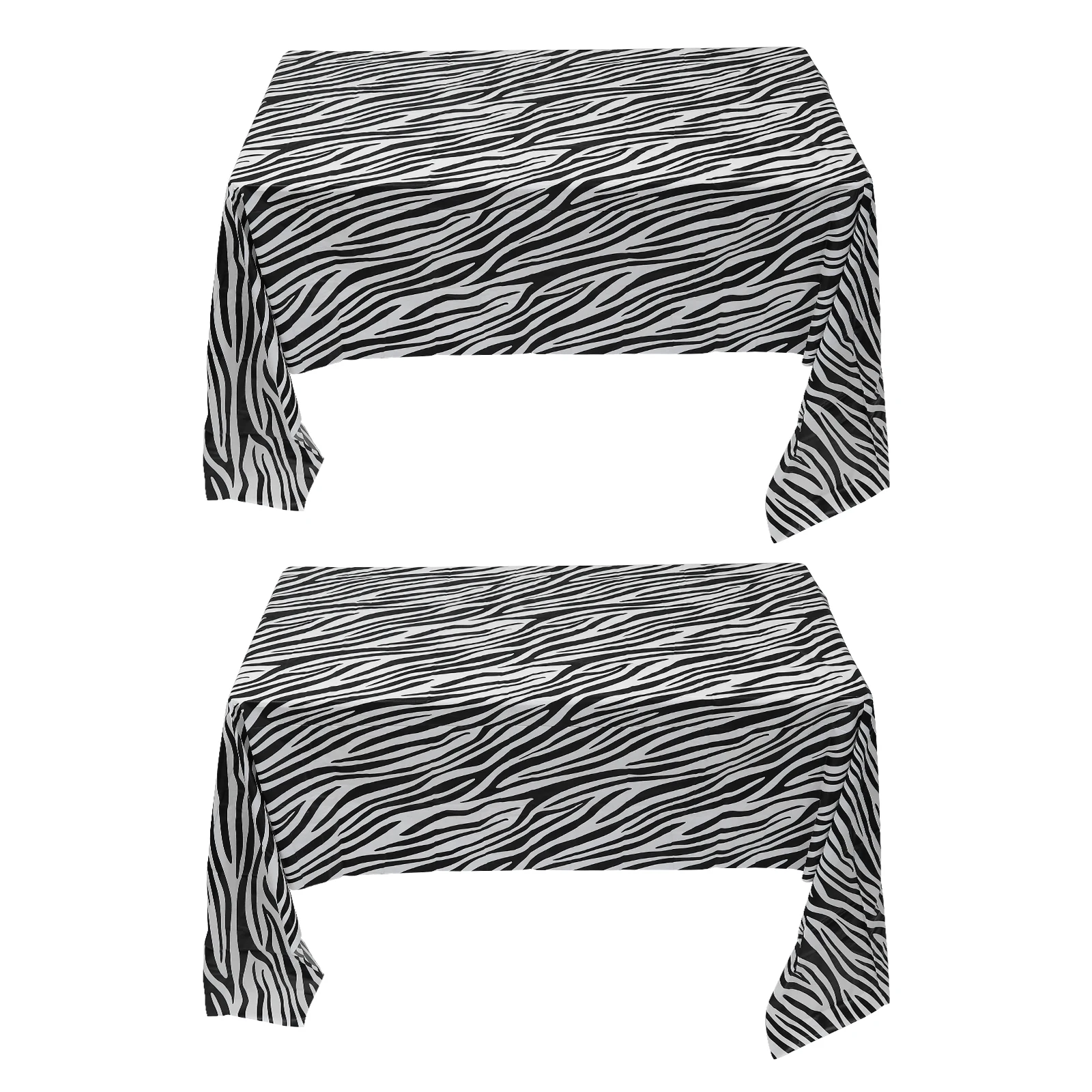 2pcs Floral Animal Print PEVA Waterproof Tablecloth Reusable Home Decoration Party Supplies Dinner Cover