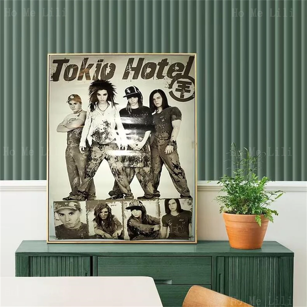 Tokio Hotel Vintage 2007 Poster Band Music Canvas Wall Art Decor Best Gift