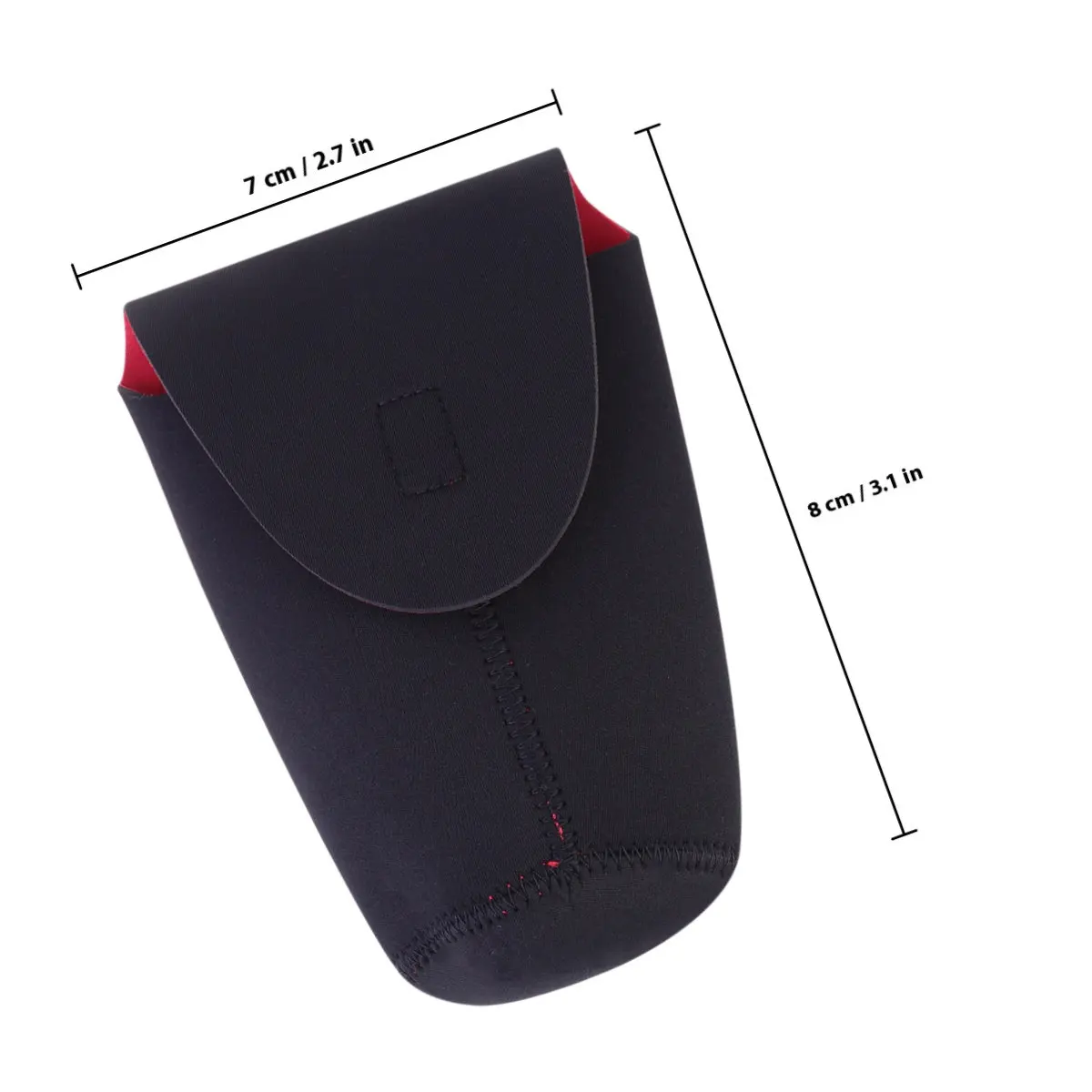 2Pcs Camera Lens Bag Thickened Diving Material Shockproof Drop-Resistant Compact Lens Pouch Protective Case for Travel
