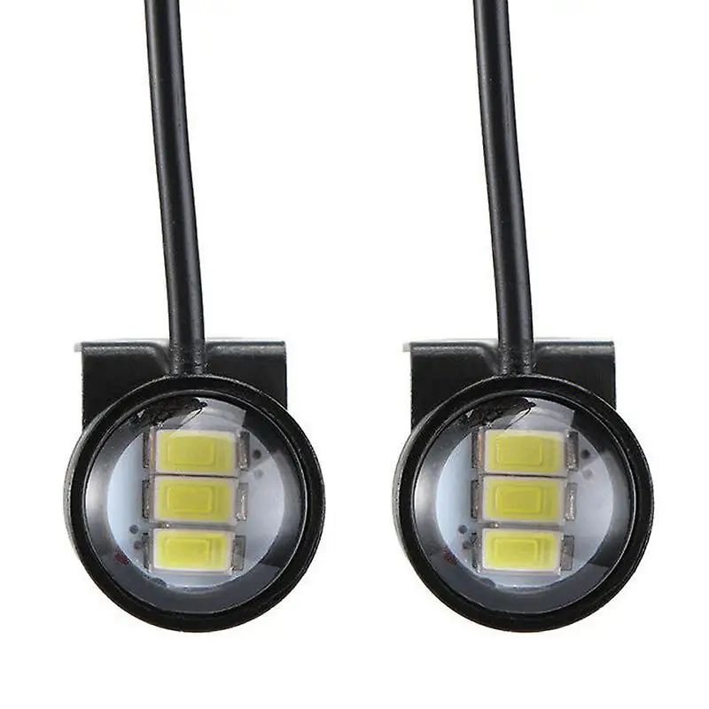 Faro Led blanco para motocicleta, luz diurna, 2 piezas