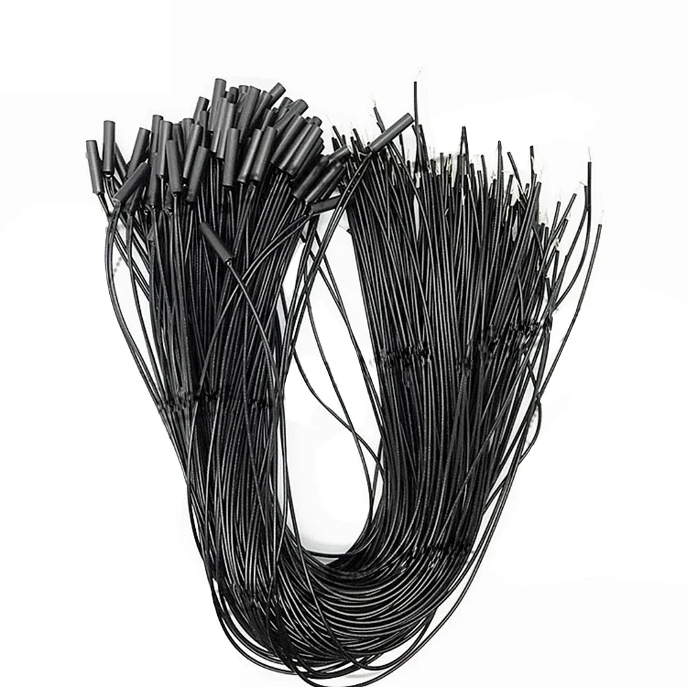 50Pcs Embedded Type Wire Magnetic Door Contact Sensor Window Open Alarm Detector Limit Gap Reed Switch NC NO Dry Contact Signal