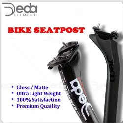 DEDA Full Carbon Super Zero  Seatpost 20Degrees Black Matte Road/MTB Seat Tube Bicycle Part