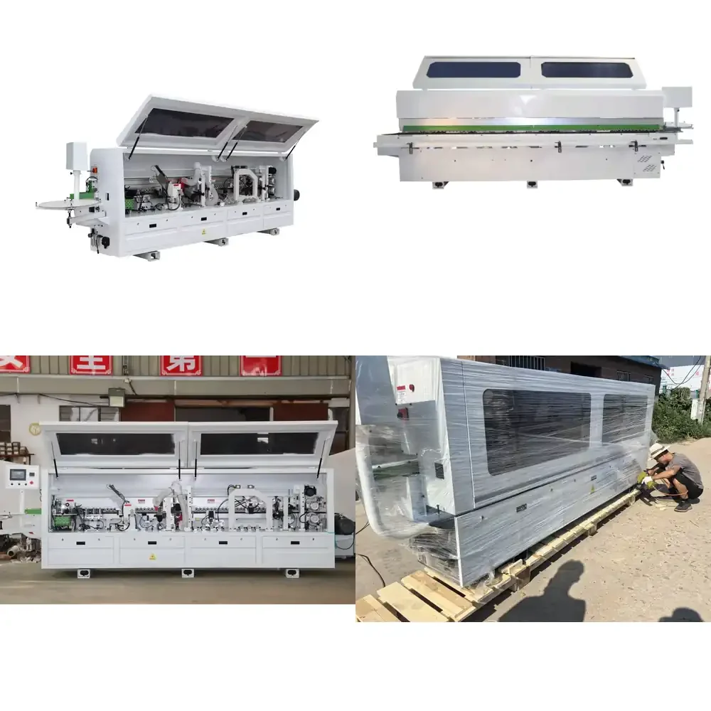 Multifunctional 7-Function Pre Milling Edge Banding Machine Efficient Engine-Powered 13m/min Feeding Speed 0.4-3mm Thickness