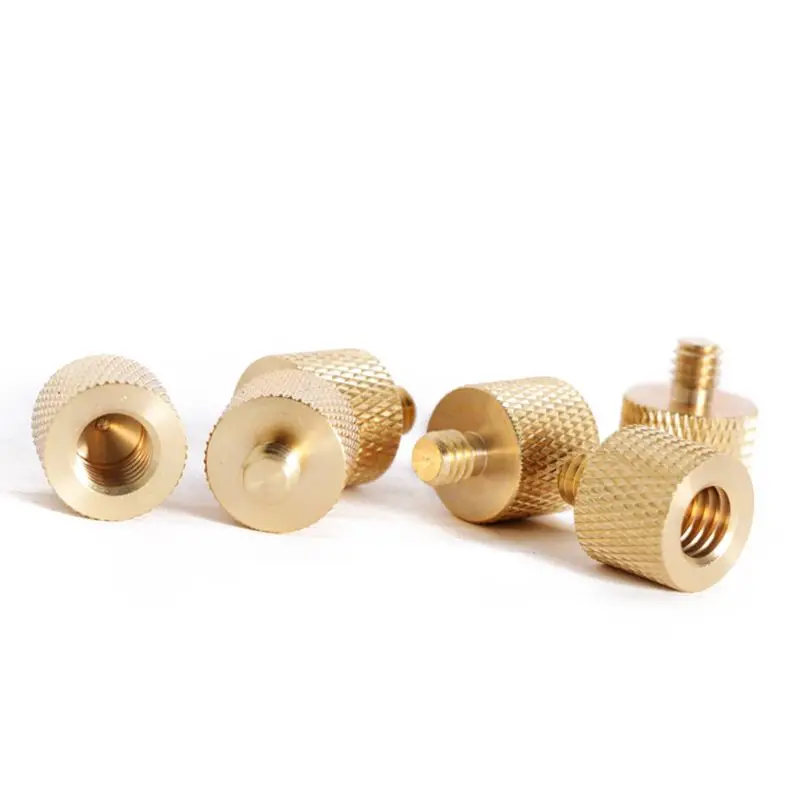 Pure Copper 1/4 Female to 3/8 Male Tripod Thread 1/4 Male to 3/8 Female Reducer Adapter Mount Screw for Photofraphy Light Device