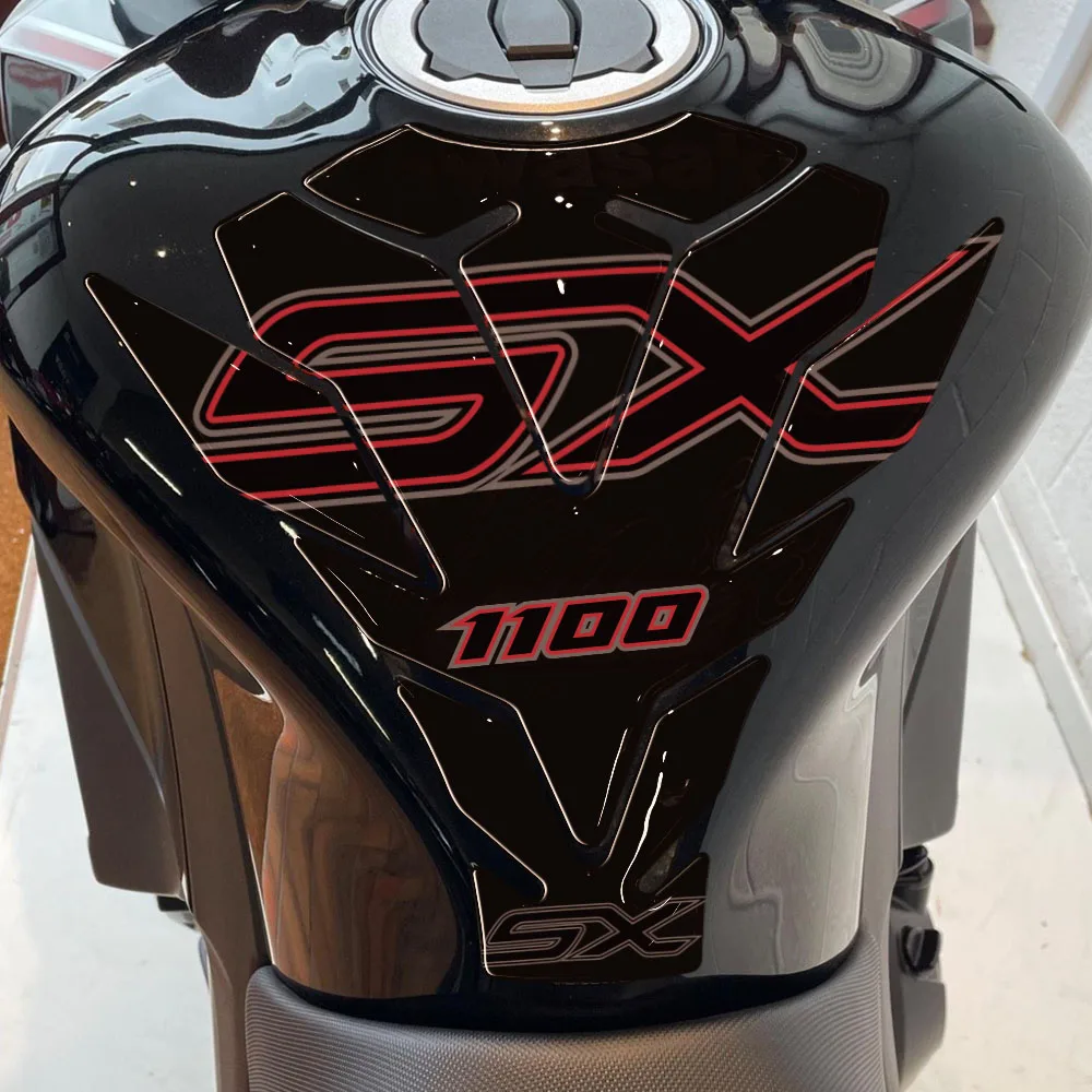 Image of Motorrad-Tankpad-Schutzfolie 3D-Gel-Aufkleber-Set für KAWASAKI Ninja 1100sx NINJA1100SX 2025 Reflektierender Aufkleber