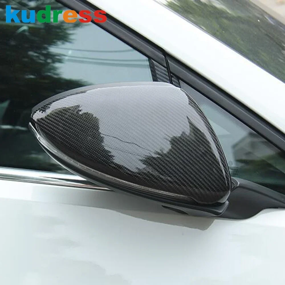 For Kia Cerato Forte K3 2019 2020 2021 Carbon Fiber Door Rearview Mirror Cover Trim Side Wing Mirrors Covers Cap Car Accessories