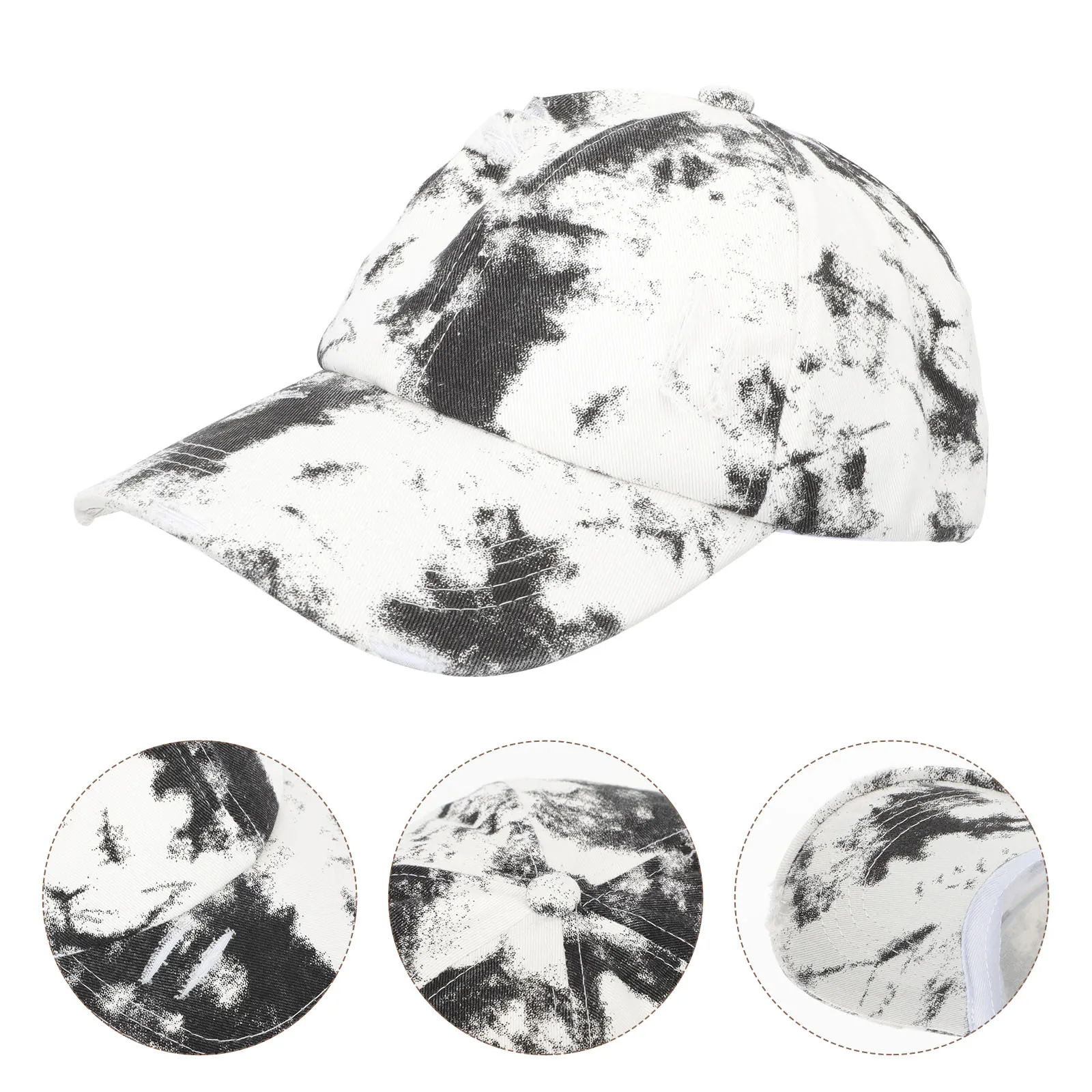 

Washed Cotton Baseball Hat Women Summer Sun Blocking Retro Style Cloth Peaked Cap Outdoor Sports Chic Trendy Hats