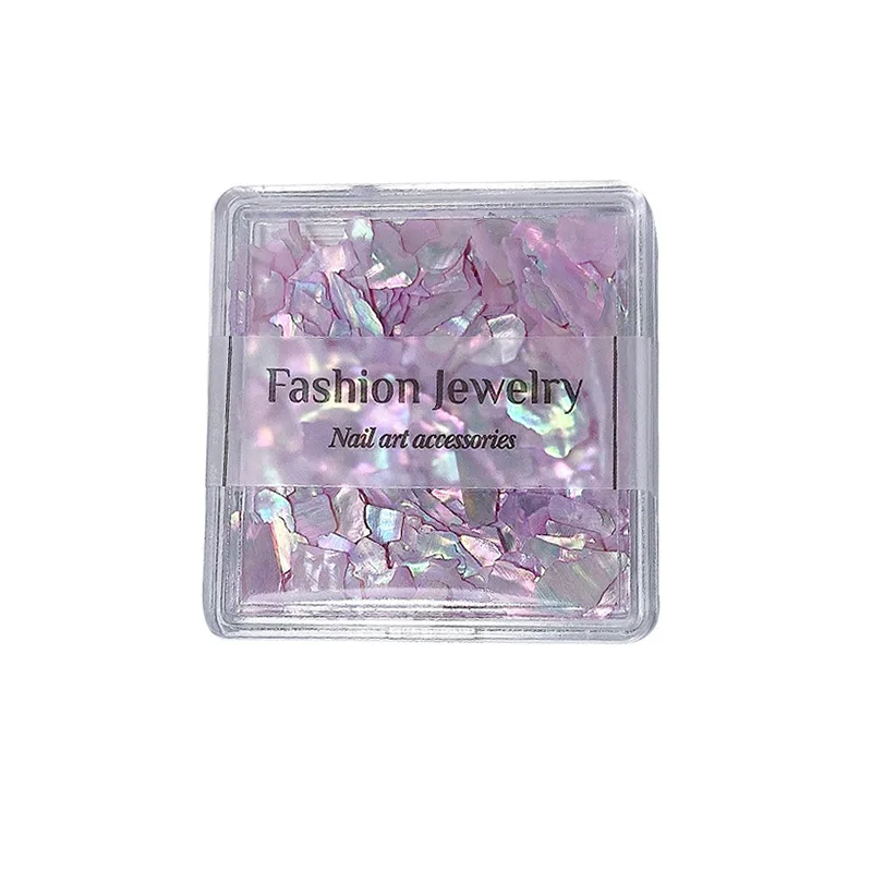 1 Box Nail Supplies Rainbow Abalone Shell Fragments Flakes For Nail Art Decoration Glitter Accessories Manicure Decor Material