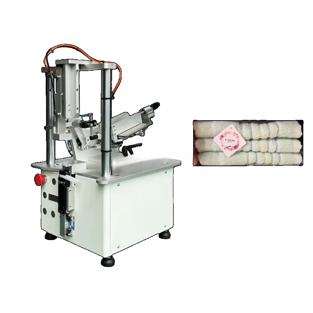Hanging label rubber needle machine for rubber pad clothes and socks labeling machine