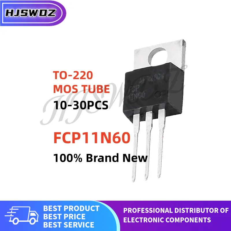 10-30PCS FCP11N60 FCP 11N60 TO-220 N-CH MOSFET Field effect transistor New In Stock