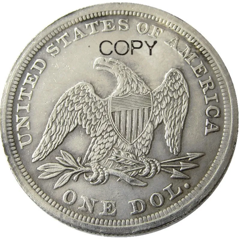 1853 Seated Liberty Dollar Silver Plated Copy Coins