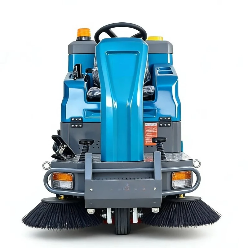 New Ride-On Floor Sweeper Battery-Powered 48V Self-Propelled Heavy-Duty Burnishing Cleaning Machine 1200mm Cleaning Width