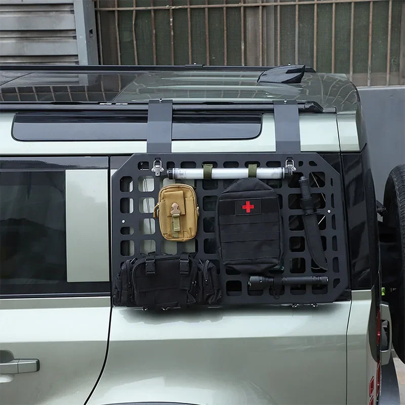 

1 шт. алюминиевый сплав для Land Rover Defender 90110 130 2020-2024, автомобильная оконная броня, стеллаж для хранения, лоток для хранения, автомобильные аксессуары