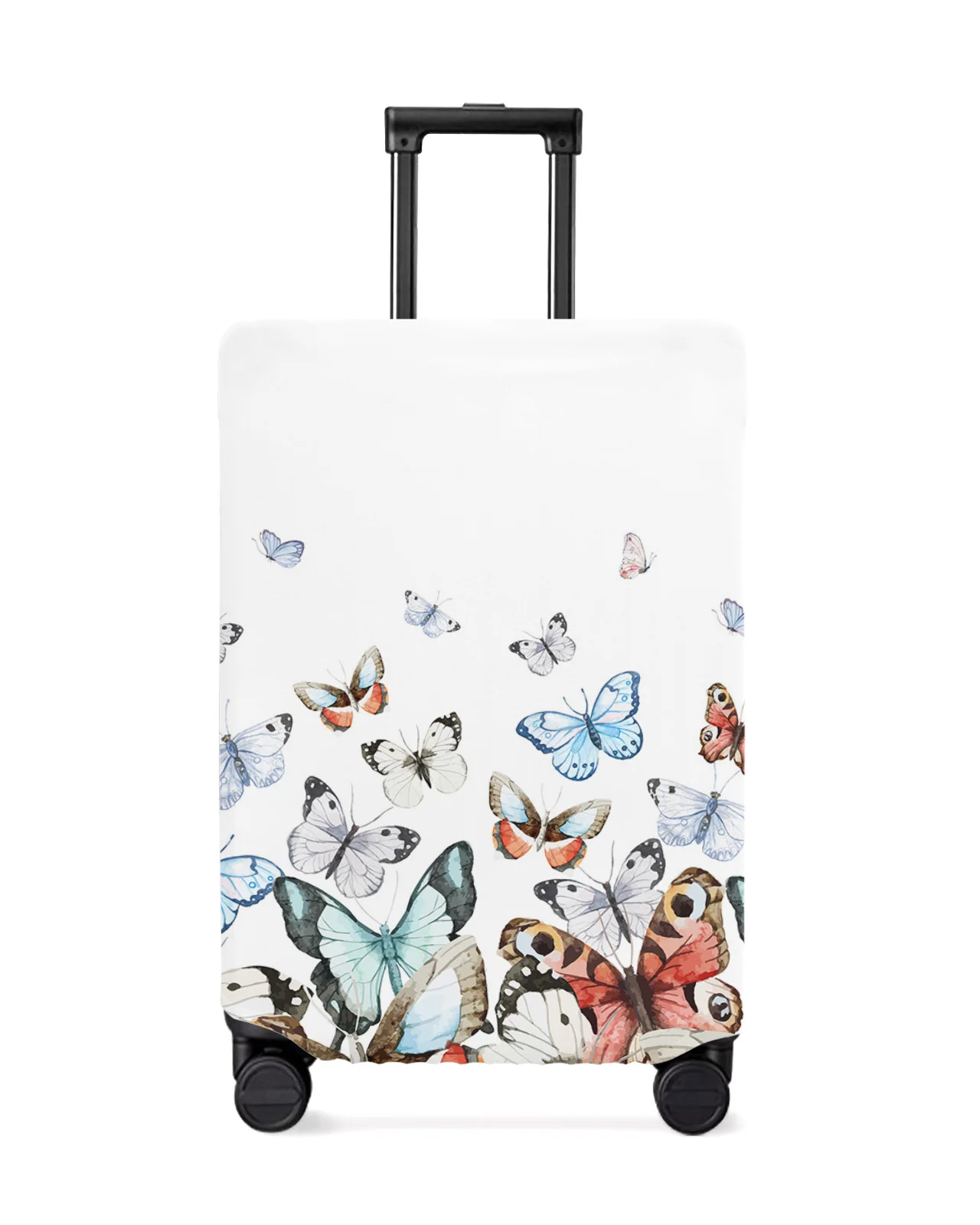 

Pastoral Butterfly Gradient Luggage Cover Stretch Suitcase Protector Baggage Dust Case Cover for 18-32 Inch Travel Suitcase Case