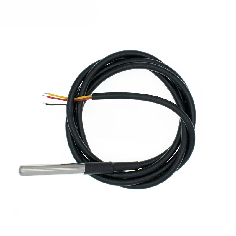 Sonde de température étanche DS18B20 Capteur de température Emballage en acier inoxydable Fil 1m 3m 18B20 Arduino