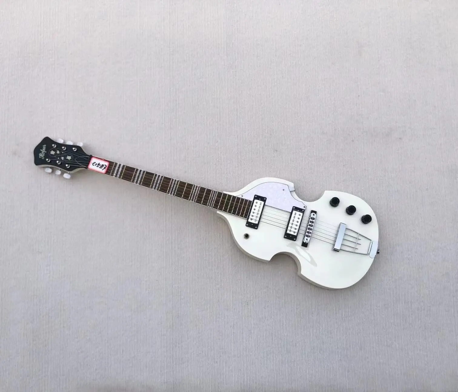 Pearly white Hofner HI-459-PE Ignition Violin Guitar Guitarra in Stock Discount Free Shipping