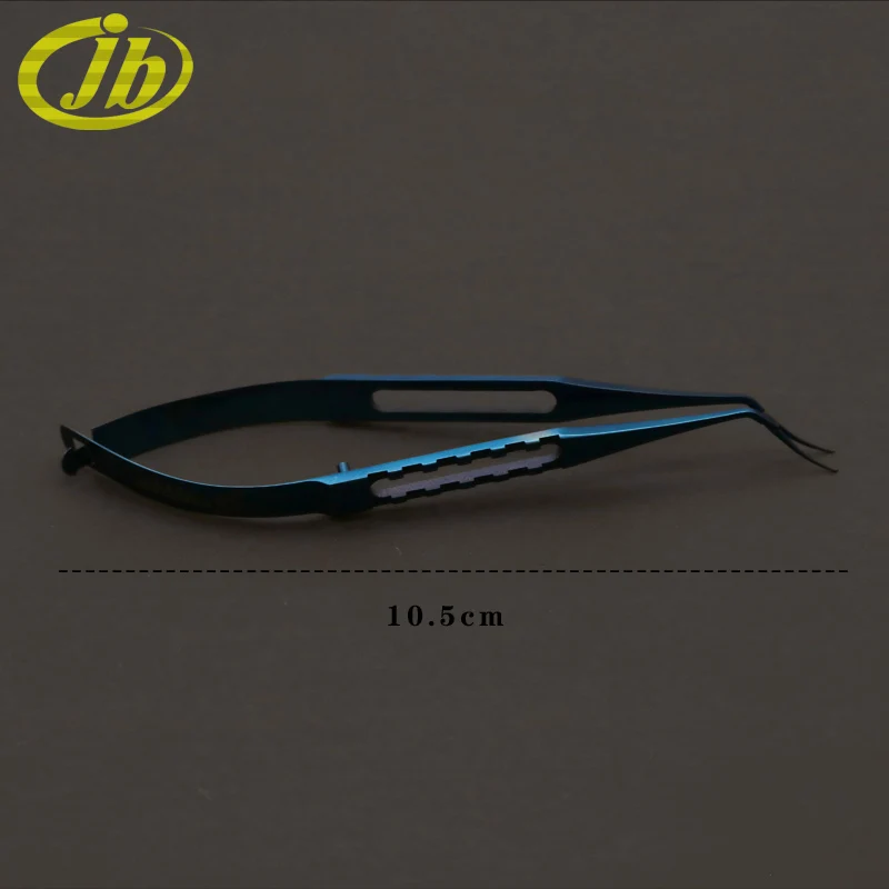 Capsulorhexis คีม Hough ประเภท10.5ซม.Titanium Alloy Arc Ophthalmic Instruments เครื่องมือทางการแพทย์