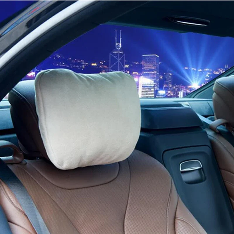 Universal Automotive Headrest Neck Support Pad Car Travel Sleeping Pillow Head Pillows For BMW Removable Breathable Black Gray