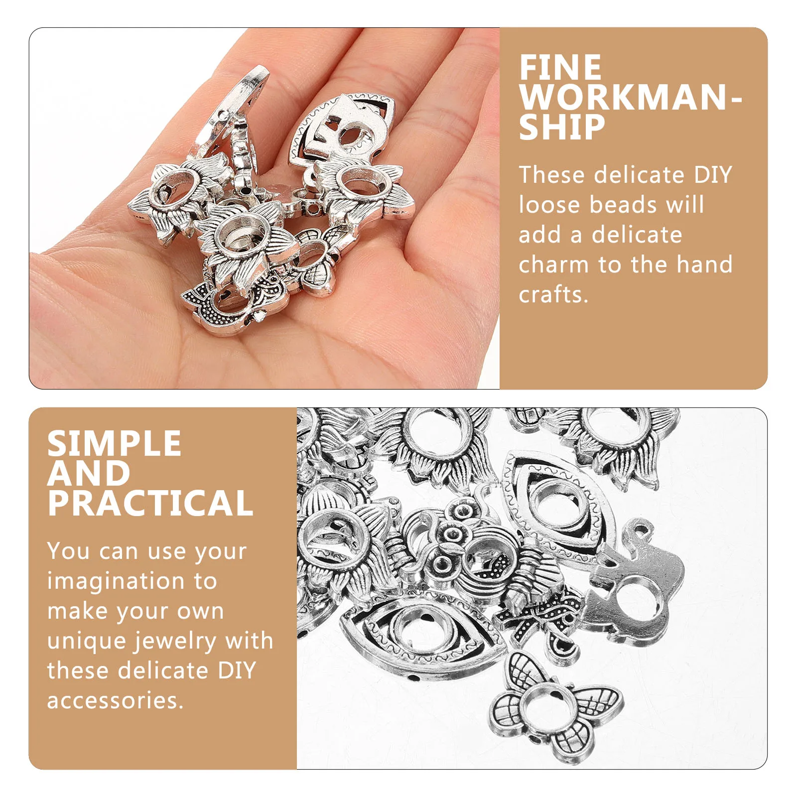 

Animal Alloy Spacer Charms, Jewelry Making Loose Beads, Pendant & Earring Decoration, Craft Supplies for Handmaking