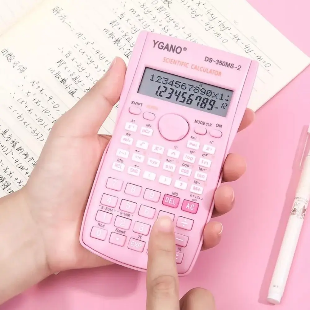 Colorful 12 Digit Scientific Calculators Multifunctional Math Function Calculator Exam Silde Student Calculator School Supplies