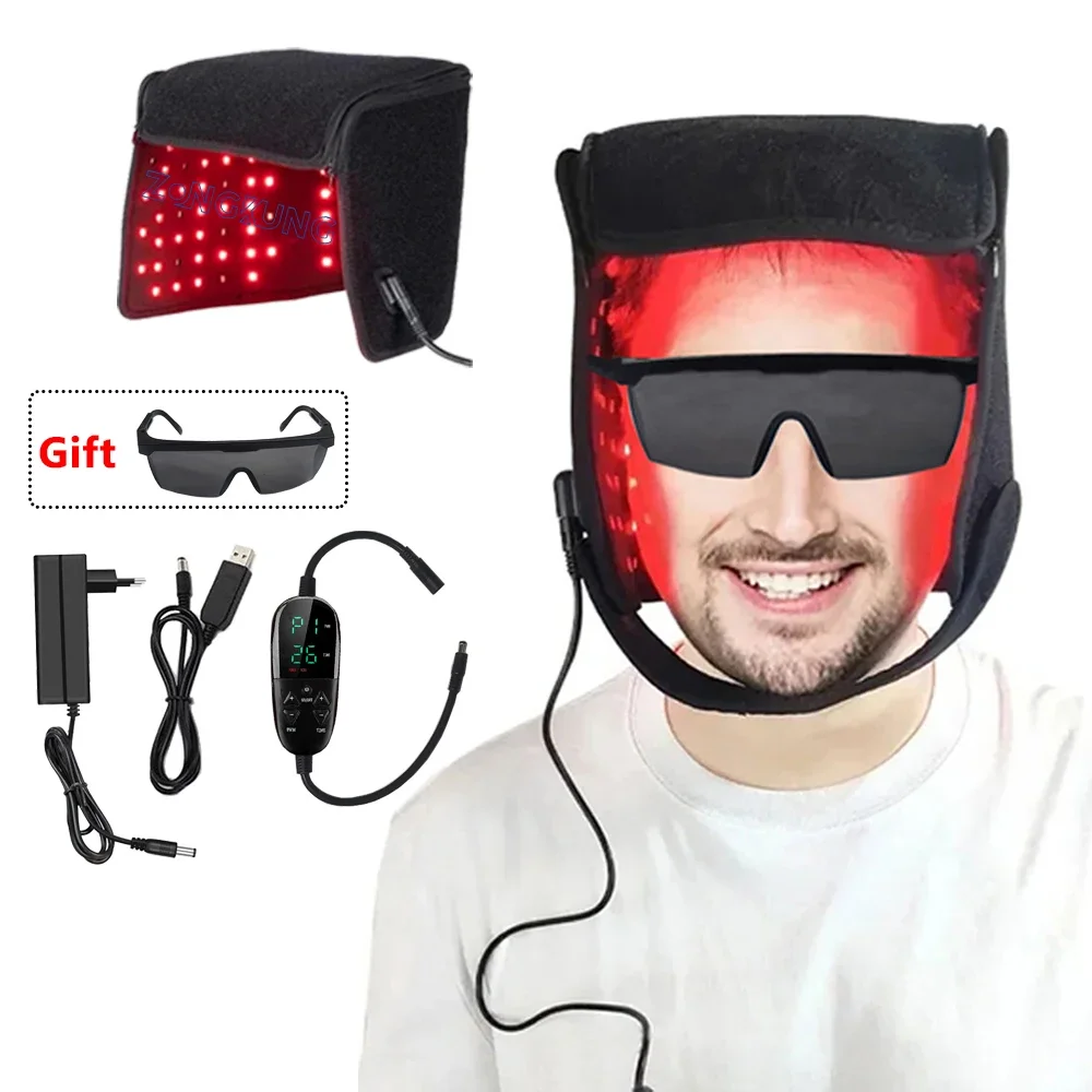 Red Light Hats for Hair Regrowth Infrared Light Therapy Cap Treatment for Thinning Hair Comb Migraine Relief Cap Anti Hair Loss