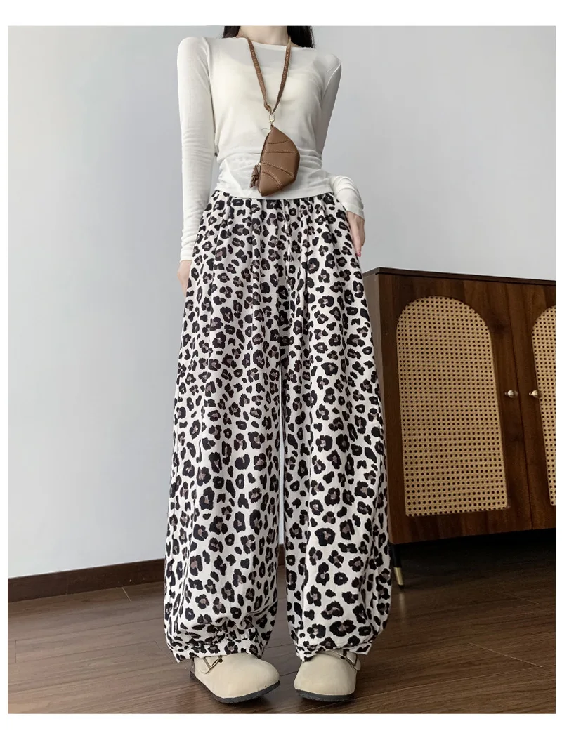 Pantalon à jambes larges pour femmes, taille élastique, droit, coupe cintrée, Grunge, urbain, Hipster, ceinture plissée, séchage rapide, printemps-été