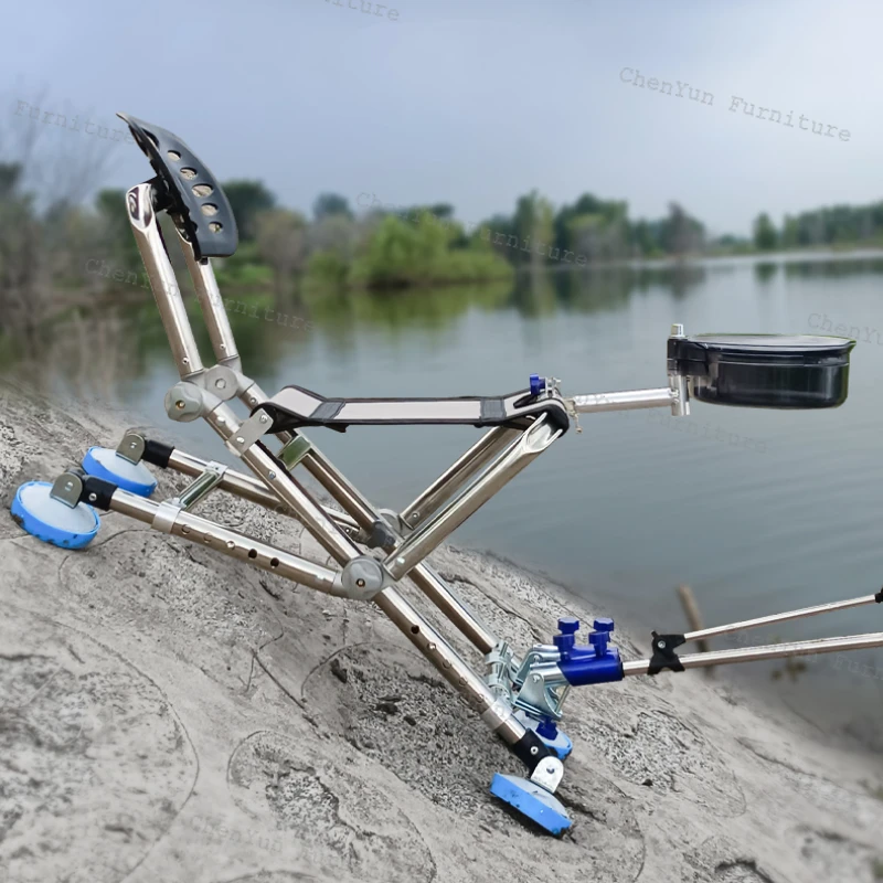 Portable All Terrain Fishing Chairs Fold Multifunction Backrest Bracket Fishing Chairs Comfort Banco De Pesca Entertainment