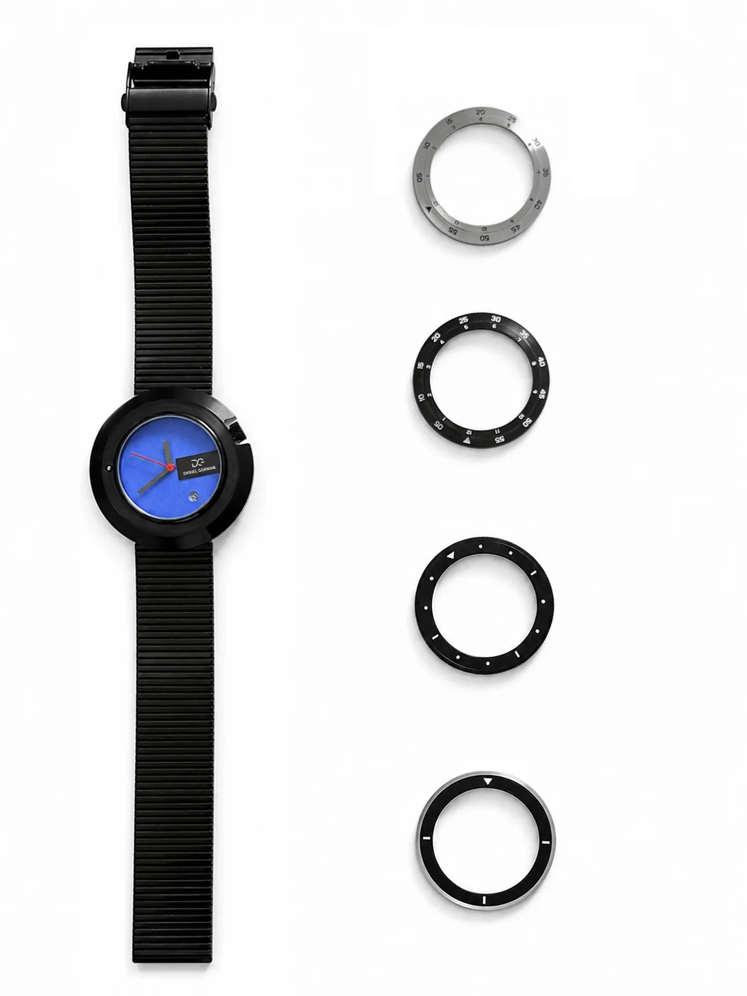 

New Year Good Gift Rotating Bezel Ring Cover Quartz Watch Interesting Toy Watch with Frame Wristwatch 2026 Daniel Gorman Design