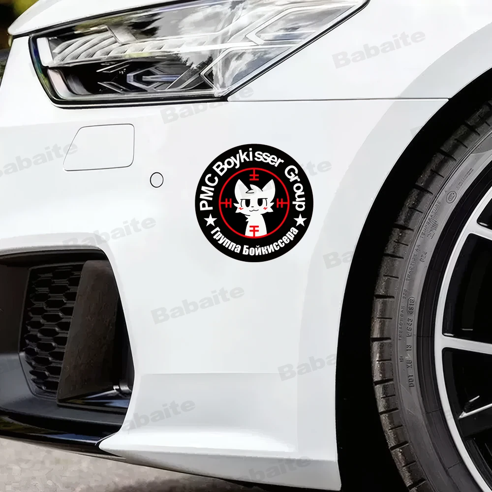 Blushing Cat Anime Car Stickers Waterproof Decals Car Door Protector Vinyl Decals Decorative Accessories