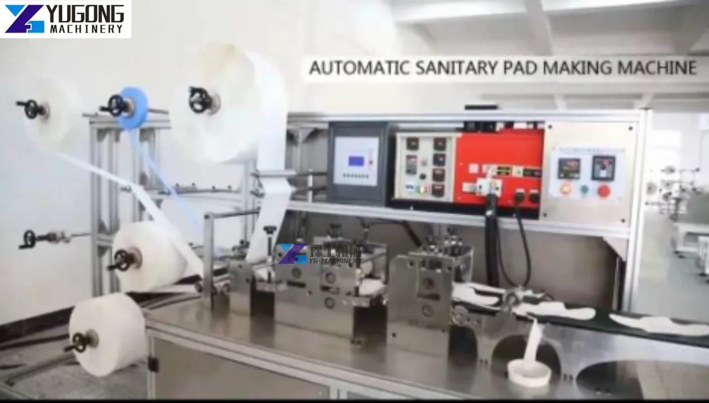 Full Auto Sanitary Napkin Pad Making Machine with Glue for Ladies Ultrasonic Lady Sanitary Towel Sanitary Napkin Making Machine