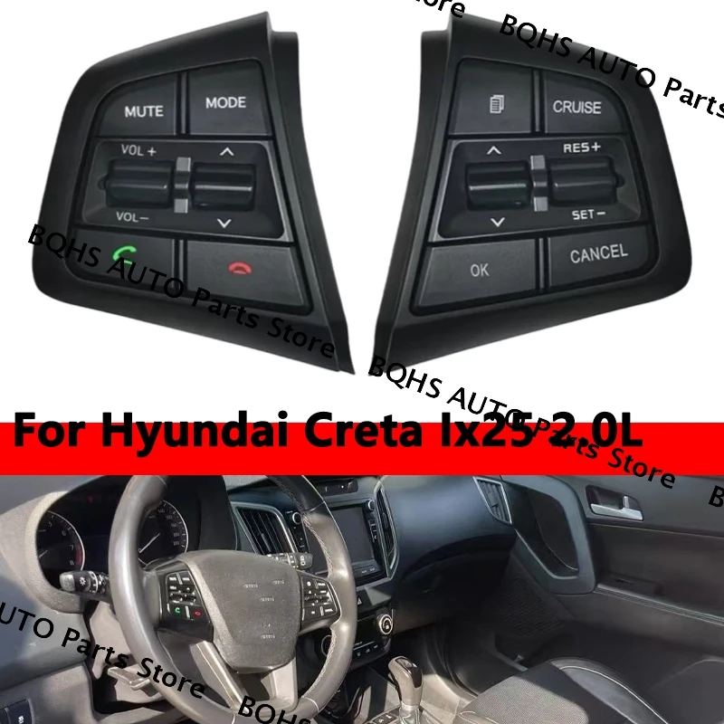 

Для Hyundai Creta Ix25 2,0L руль Bluetooth телефон круиз-контроль кнопка дистанционного управления переключатель 96700C90004X 96710C90004X