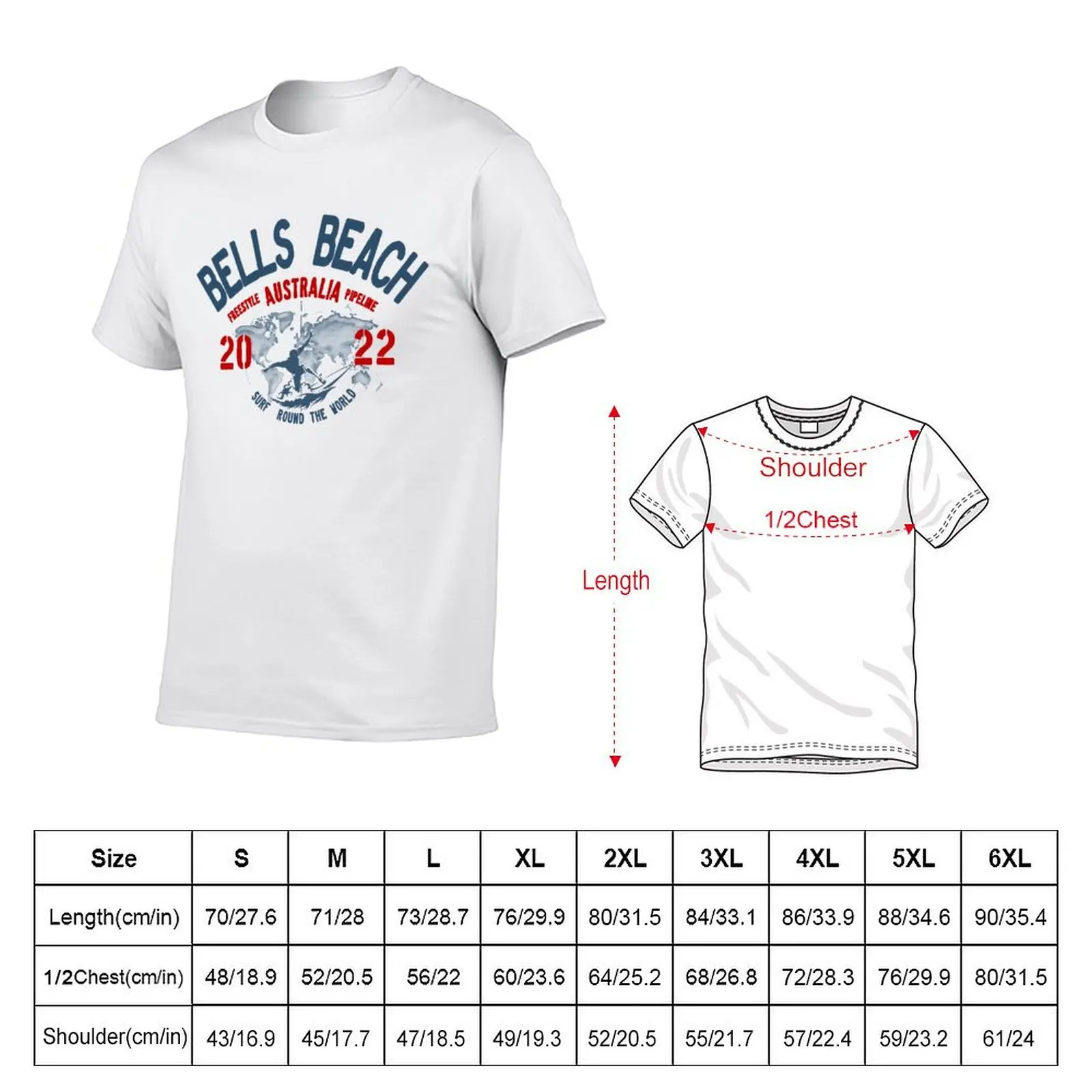 BELLS Beach Australia surfing T-Shirt t shirts for man slim fit t shirts with prints T-Shirt