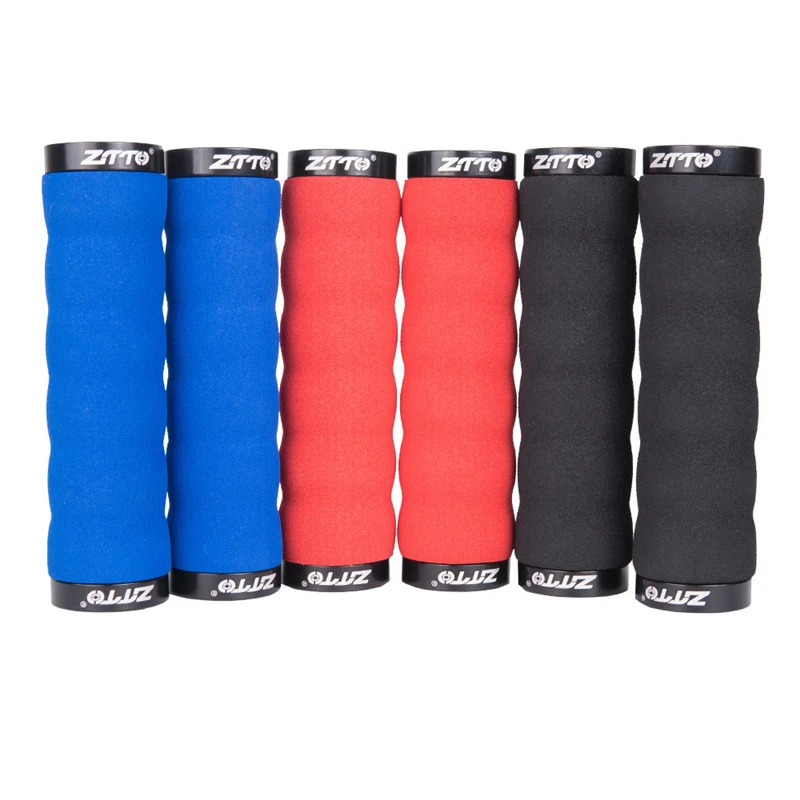 

G689 Bicycle Grip Mountain Biker Handlebars Aluminum Alloy Lock Ring Sponge Handle Cover Riding Accessories