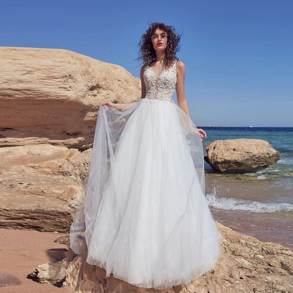 Charming Strapless Wedding Dresses Sleeveless Ivory Bridal Vestido De Novia Exquisite New Robe De Summer