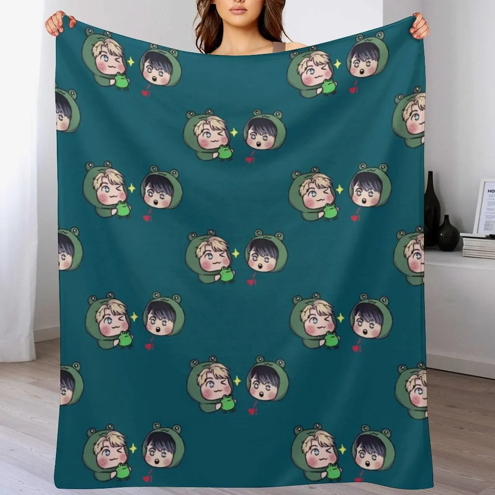 

Frog Boys! Throw Blanket Summer Beddings Soft Tourist Blankets