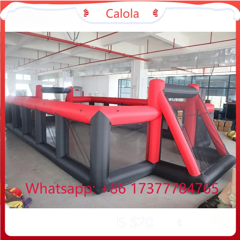 12x6m Inflatable Soccer Field Outdoor Portable Inflatable Football Pitch Court Arena