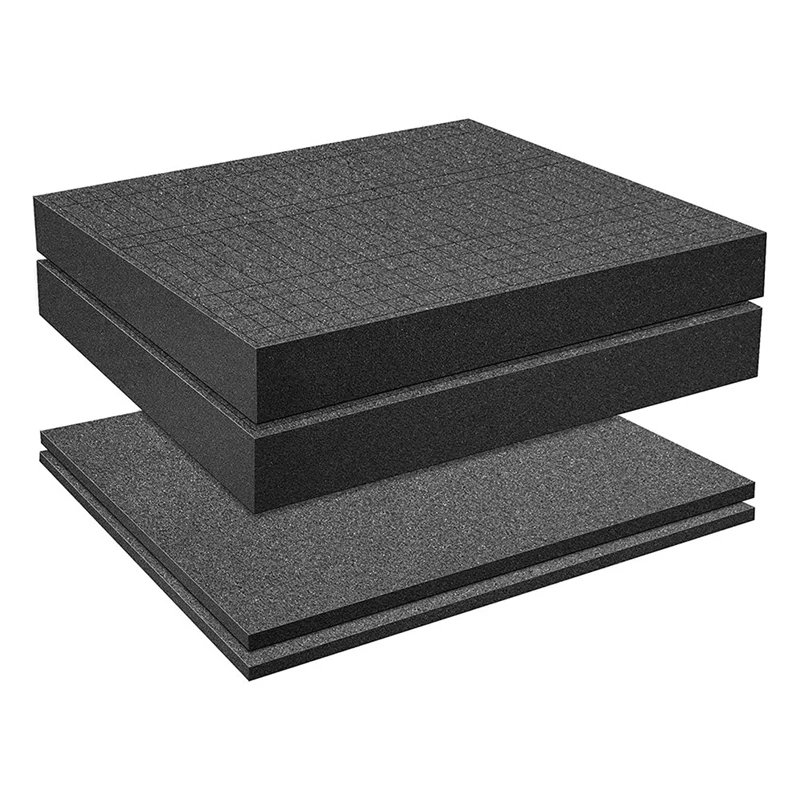 Pré Folha Quadrada Espuma com Fundo Board Game Box Cases Gaveta de Armazenamento Pick-up Espuma Inserção Arrancar Cases Pcs