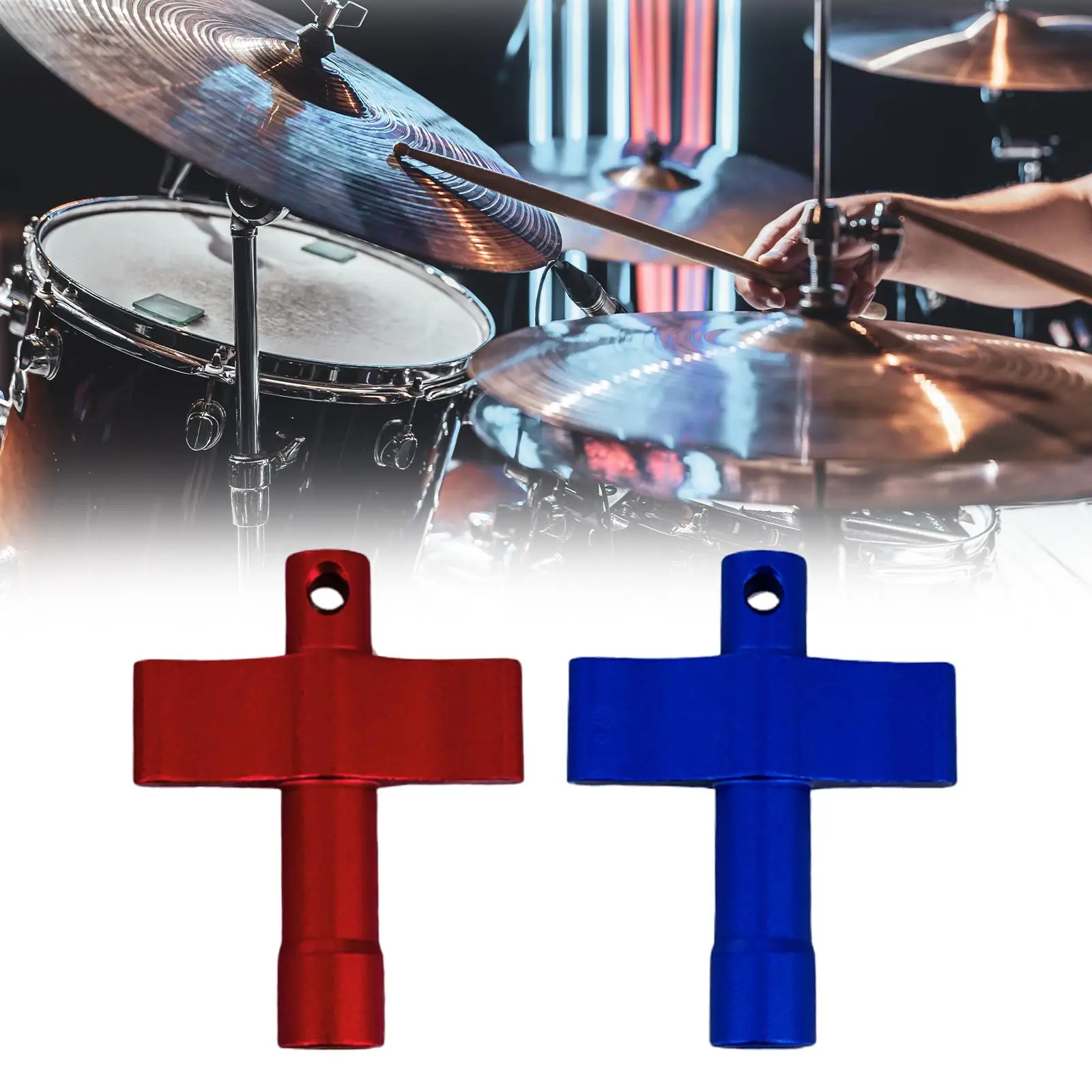 Metal Drum Key Universal T Shaped Drum Tuning Tool Ergonomic Percussion Accessory for Acoustic and Electronic Drum Adjustment
