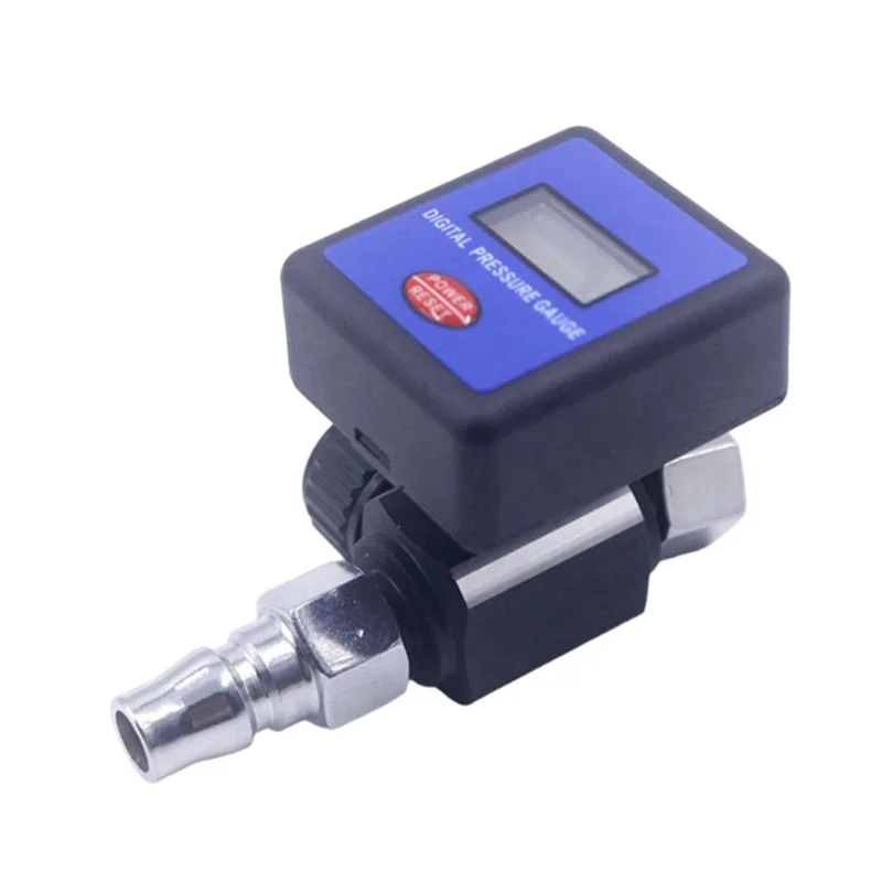 

HRBAJ-цифровой 1/4 дюйма, 145PSI, регулятор давления воздуха, манометр, регулирующие клапаны, цифровой клапан регулирования давления для распылителей, инструмент для покраски